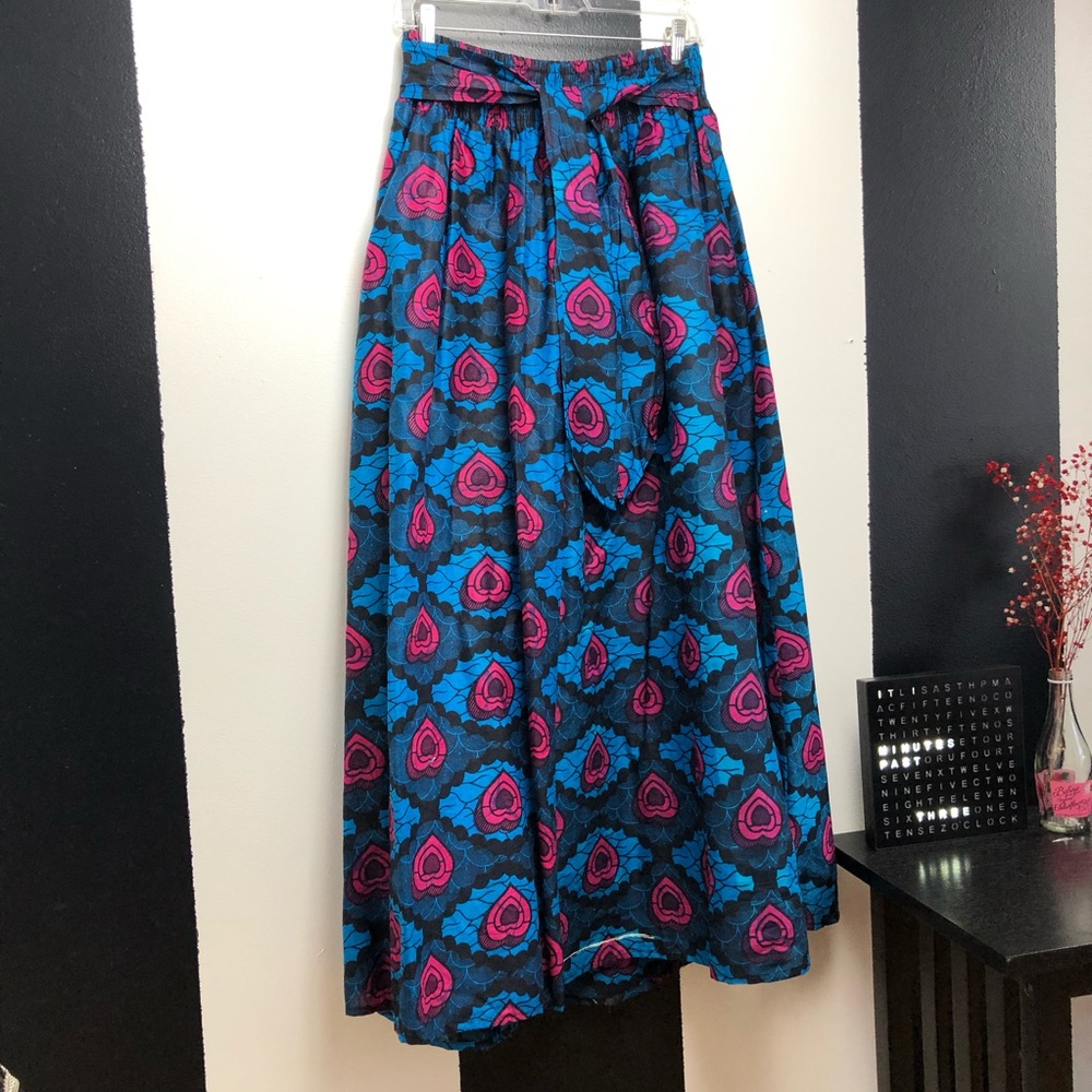 Plus Size Printed Skirt w/pockets
